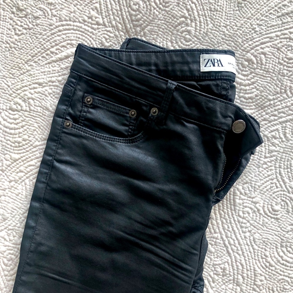 Zara Faux Leather Skinny Pants